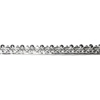 935 Argentium Silver Gallery wire 1291H, Gallery ribbon, Gallery pattern, Argentium silver, Jewelry making, Setting - 4 inch (10 cm)