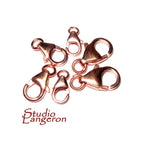 14K Rose Gold Filled Lobster Clasps size 9, 10, 13 mm, Lobster clasp, Clasp gold filled, Rose gold filled, Jewelry making - 1 piece
