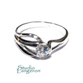 White topaz ring 925 sterling silver size 7, Handmade ring, single copy, sterling silver, White topaz ring, silver ring, Gift ring