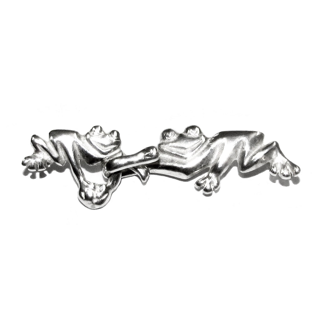 925 Sterling Silver Hook Eye Frog Clasps, Silver clasp, Jewelry making, Hook eye clasp, Sterling silver, Frog clasp - 1 piece