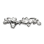 925 Sterling Silver Hook Eye Frog Clasps, Silver clasp, Jewelry making, Hook eye clasp, Sterling silver, Frog clasp - 1 piece