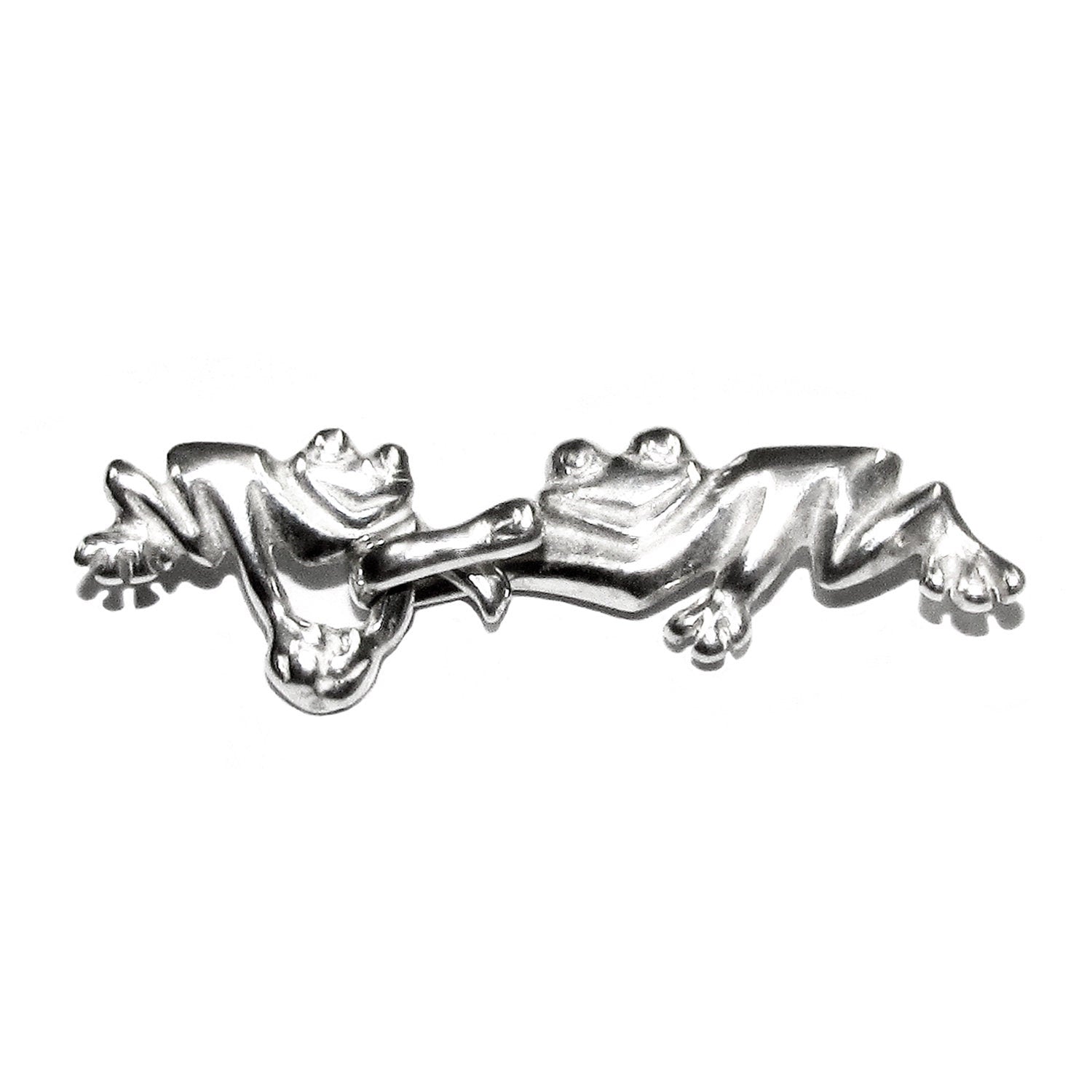 925 Sterling Silver Hook Eye Frog Clasps, Silver clasp, Jewelry making, Hook eye clasp, Sterling silver, Frog clasp - 1 piece