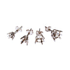 14K White Gold Blank Earrings with 4-Prong Basket Setting (3.0-7.0 mm)