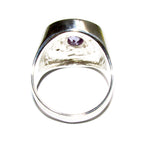 Statement Amethysts ring 925 sterling silver size 8, Handmade ring, single copy, sterling silver, Amethysts, silver ring, Amethyst ring