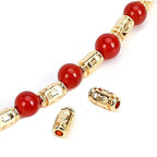 14K yellow gold filled oval Tube Spacer Beads size 4x8mm, Oval Beads, Gold filled beads, Jewelry making, Tube Spacer Beads - 1 piece