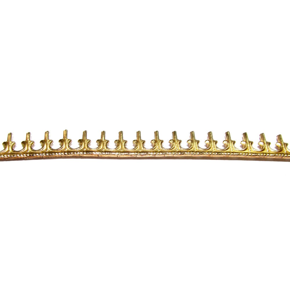 14K Yellow Gold filled Gallery wire, Bezel wire, Gallery ribbon, Gallery pattern, Jewelry making, Gold Filled Setting - 4 inch (10 cm)