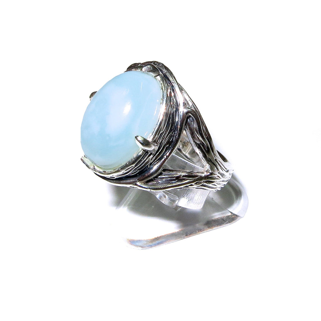 Statement Natural white opal ring 925 sterling silver size 7, Handmade ring, single copy, sterling silver, White opal, silver ring, gemstone