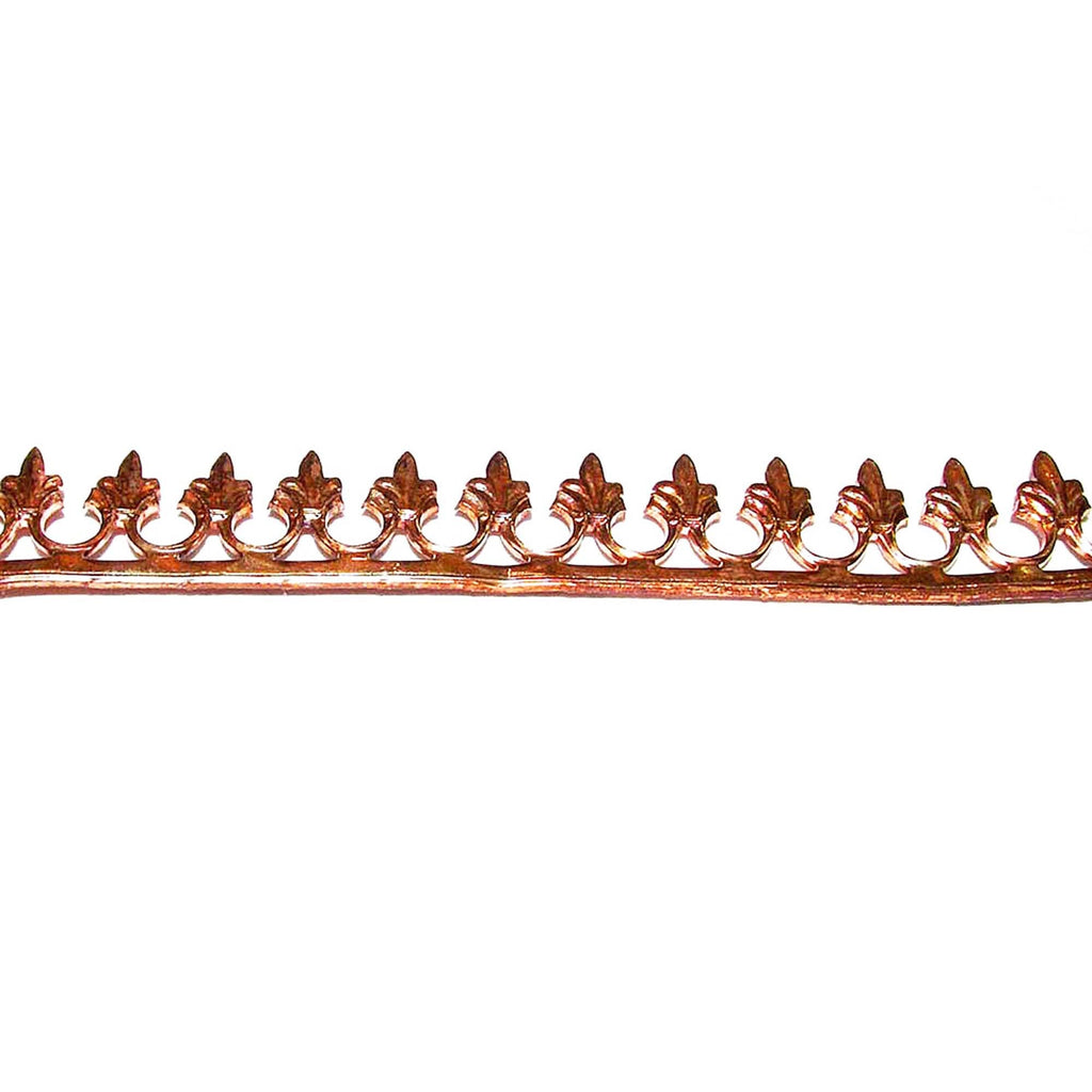 Natural Copper Bezel wire, Gallery wire, Gallery ribbon, Gallery pattern, Setting, Jewelry making, Copper wire  - 4 inch (10 cm)