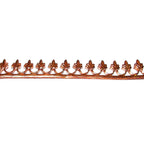 Natural Copper Bezel wire, Gallery wire, Gallery ribbon, Gallery pattern, Setting, Jewelry making, Copper wire  - 4 inch (10 cm)