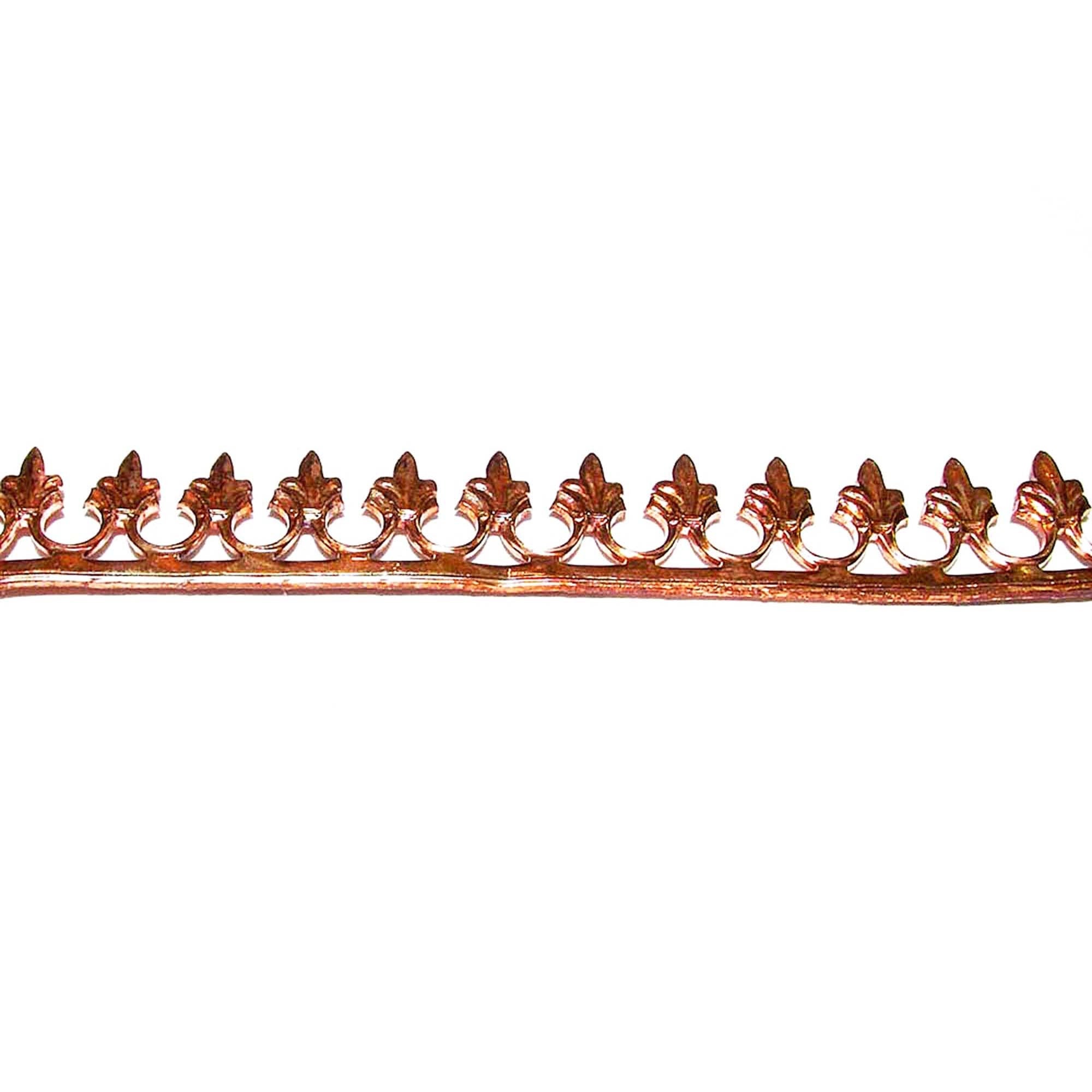 Natural Copper Bezel wire, Gallery wire, Gallery ribbon, Gallery pattern, Setting, Jewelry making, Copper wire  - 4 inch (10 cm)