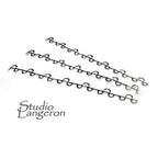 999 Fine silver Casted Bezel wire size 6.5x0.45 cm (2.4 inch), Gallery wire, Setting silver, Gallery pattern, Wire, Jewelry making - 1 piece