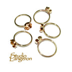 14K Yellow gold filled blank ring with flower bezel cup 8mm size 4 - 11, Base ring, Gold filled ring, Jewelry making, Setting - 1 piece