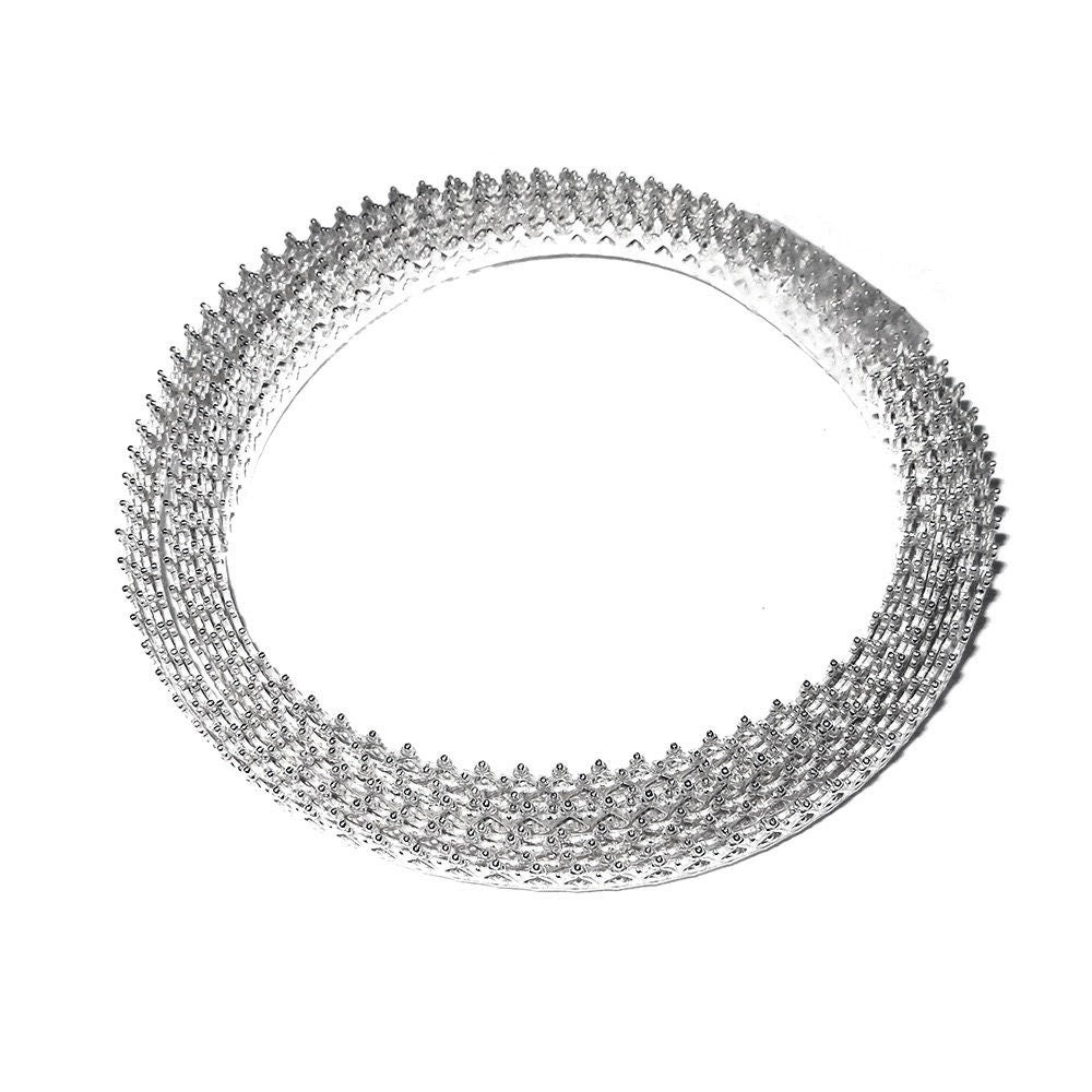 935 Argentium Silver Bezel wire, Gallery wire, Gallery ribbon, Gallery pattern, Argentium silver, Wire, Jewelry making - 4 inch (10 cm)