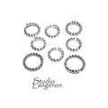 925 Sterling Silver jump Rings twist wire 1.0 mm, Inside Diameter 3.5, 4.0, 5.0 mm, Jump ring, Jewelry making, Rope-Style Ring - 1 piece