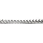 935 Argentium Silver Bezel wire, Gallery wire, Gallery ribbon, Gallery pattern, Argentium silver, Jewelry making, Setting - 4 inch (10 cm)