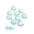 4 mm Aqua Chalcedony Cabochon, Natural Gemstone, Calibrated Size, Aqua Chalcedony, Gemstone, Round cabochon, Jewelry making - 1 piece