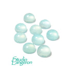 4 mm Aqua Chalcedony Cabochon, Natural Gemstone, Calibrated Size, Aqua Chalcedony, Gemstone, Round cabochon, Jewelry making - 1 piece