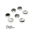 10 pcs 4.0 mm size  Sterling Silver Round Bezel Cups , Bezel cup, Silver bezel cup, Jewelry making, Setting, Bezel cup, Sterling silver