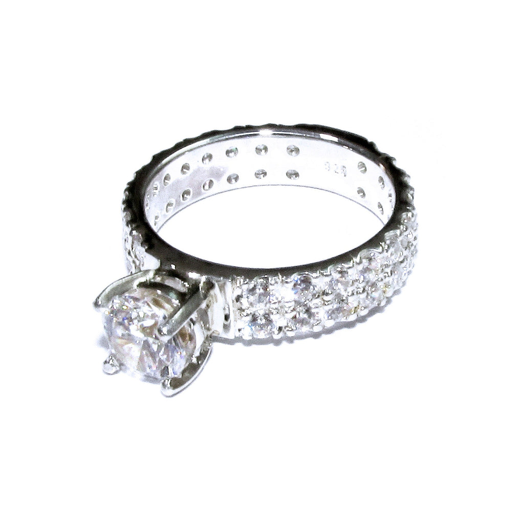 Statement White topaz ring 925 sterling silver size 5 1/2, Handmade ring, single copy, Sterling silver, Natural White topaz, White gemstone