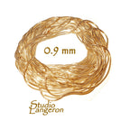 14/20 gold filled beading snake chain thickness 0.9mm, beading chain, Gold filled chain, Jewelry making, beading chain - 1 Ft (30 cm)