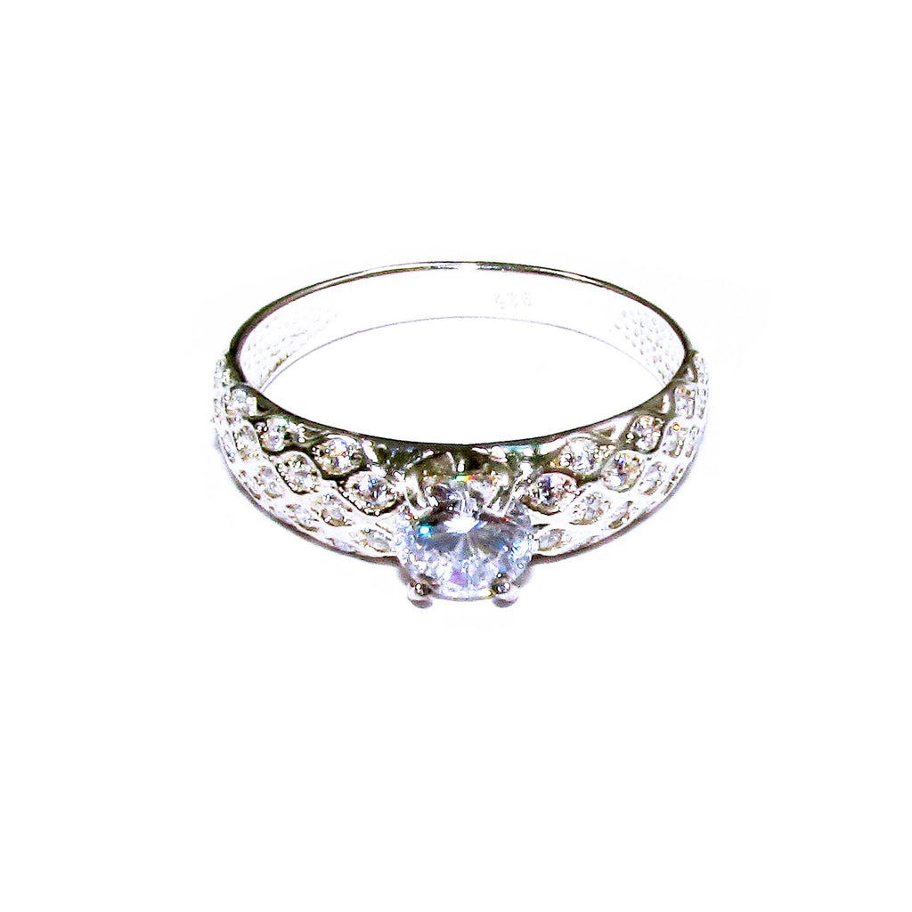 White topaz ring 925 sterling silver size 8 1/2, Handmade ring, single copy, sterling silver, White topaz ring, silver ring, Gift ring