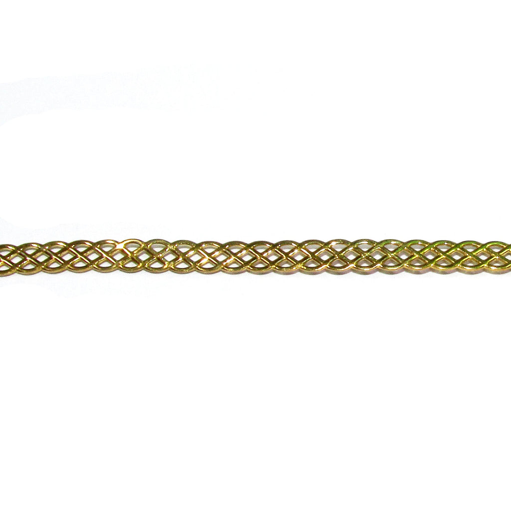 Natural Brass Gallery wire, Brass wire, Gallery pattern, Gallery ribbon, Wire, Jewelry making, Brass findings, Setting - 4 inch (10 cm)