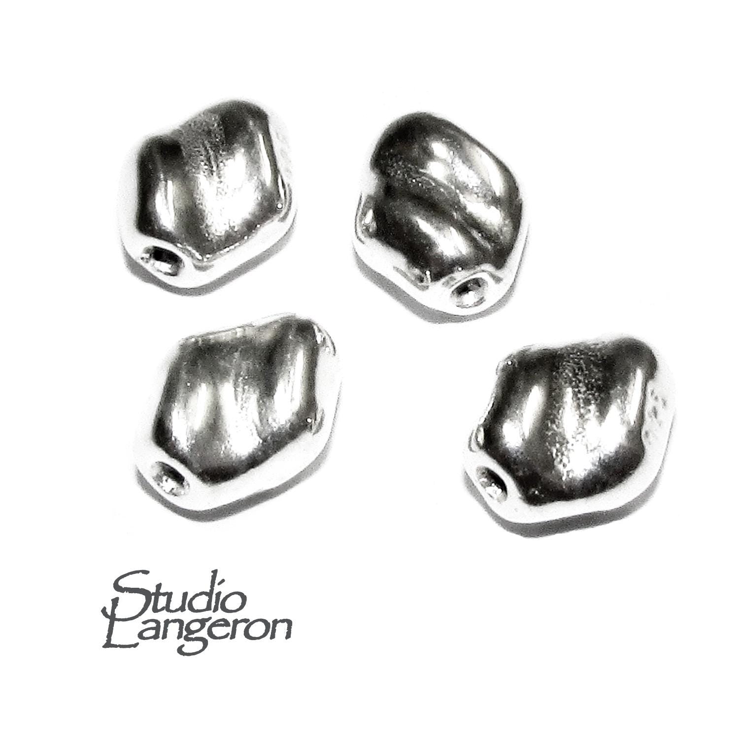 925 sterling silver handmade beads BP120, silver beads, Jewelry making, handmade beads, decorative beads, Original beads - 1 piece