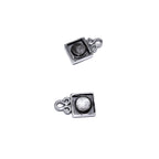 925 Sterling Silver Magnetic Square Button Clasps, Magnetic clasps, Clasps, Silver clasp, Jewelry making, 925 silver clasp - 1 piece