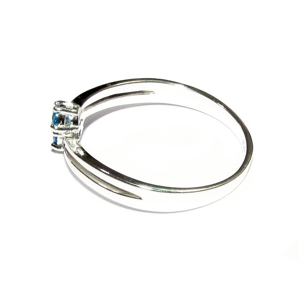 Blue topaz ring 925 sterling silver size 7 1/2, Handmade ring, single copy, sterling silver, Blue topaz ring, silver ring, gemstone