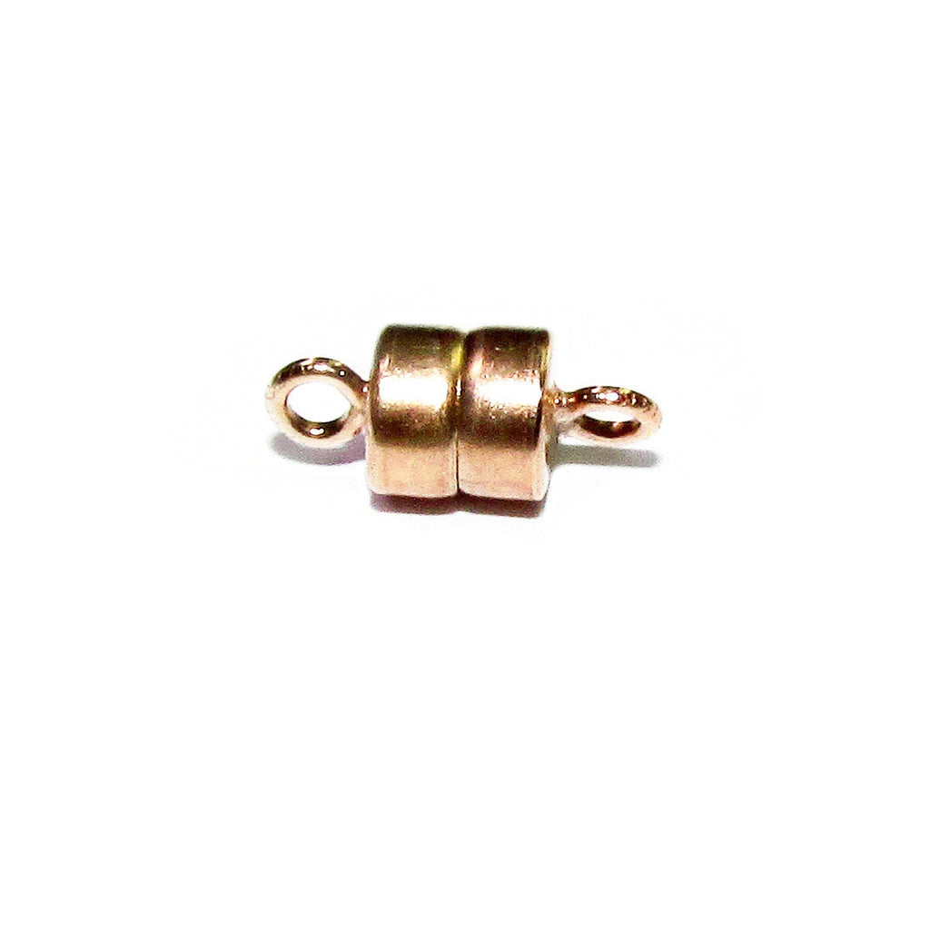 14K Rose gold filled Small Magnetic Clasps size 4.5x4.4 mm, Magnetic clasps, Jewelry making, Clasp findings, Gold filled clasp - 1 piece