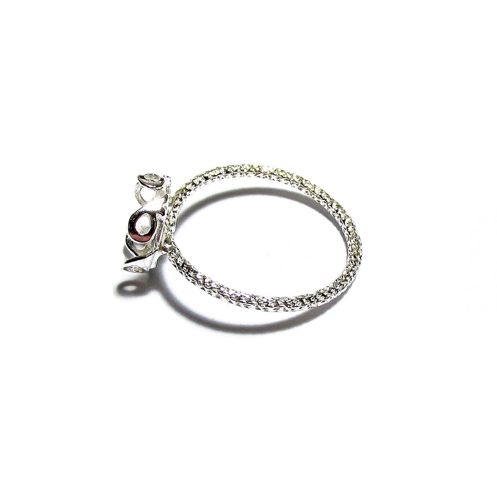 925 sterling silver blank ring with bezel cup 8mm size 4 - 11, silver ring, bezel cup, base ring, Jewelry making, Setting ring - 1 piece