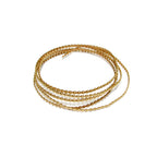 14K Yellow Gold filled Gallery wire, Bezel wire, Gallery ribbon, Gallery pattern, Gold Filled Wire, Jewelry making, Setting - 4 inch (10 cm)