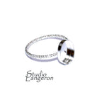 925 Sterling silver decorative blank ring with bezel cup 8x10mm size 4 - 11, Jewelry making, bezel cup, base ring, Setting - 1 piece