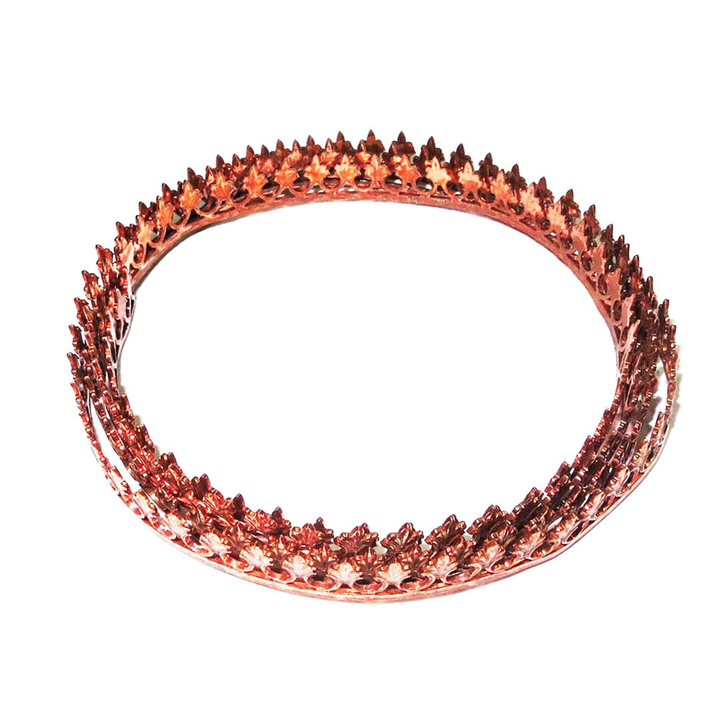 Natural Copper Bezel wire, Gallery wire, Gallery ribbon, Gallery pattern, Setting, Jewelry making, Copper wire  - 4 inch (10 cm)