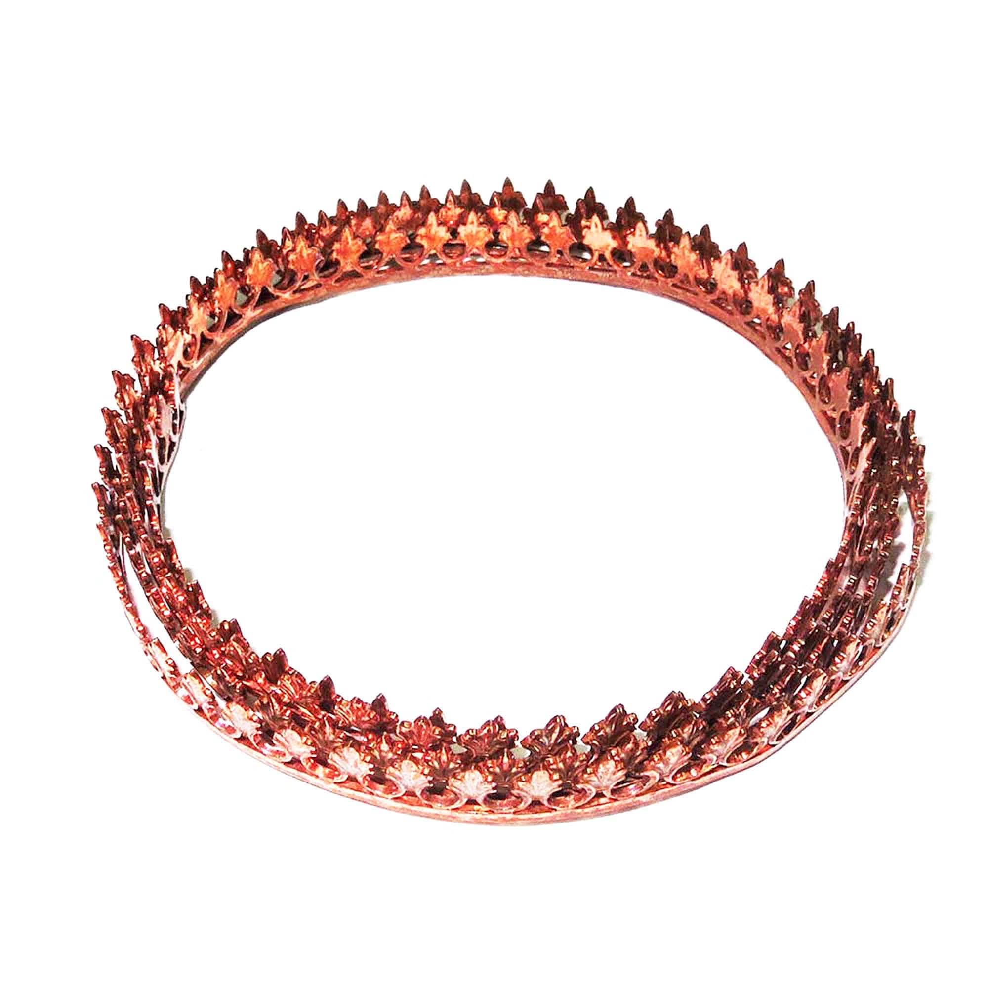 Natural Copper Bezel wire, Gallery wire, Gallery ribbon, Gallery pattern, Setting, Jewelry making, Copper wire  - 4 inch (10 cm)