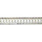 935 Argentium Silver Bezel wire, Gallery wire, Gallery ribbon, Gallery pattern, Jewelry making, Setting, Silver wire - 4 inch (10 cm)