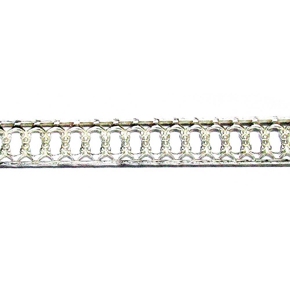 935 Argentium Silver Bezel wire, Gallery wire, Gallery ribbon, Gallery pattern, Jewelry making, Setting, Silver wire - 4 inch (10 cm)