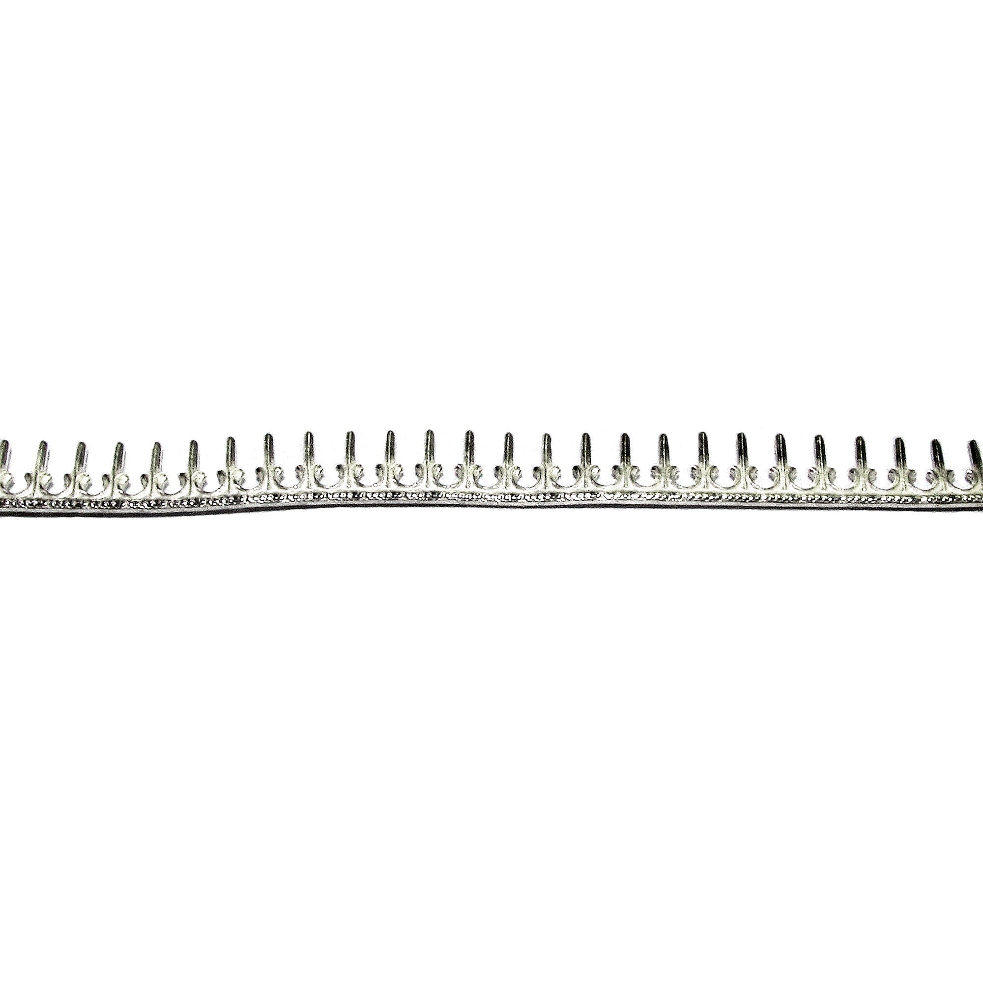 935 Argentium Silver Bezel wire, Gallery wire, Gallery ribbon, Gallery pattern, Jewelry making, Setting, Silver wire - 4 inch (10 cm)