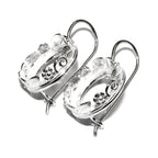 18 mm 925 sterling silver blank earrings with bezel cup, Jewelry making, Setting, bezel cup, base earrings, 925 silver - 1 pair (2 pieces)