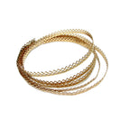 14K Yellow Gold filled Gallery wire, Bezel wire, Gallery ribbon, Gallery pattern, Gold Filled Wire, Jewelry making, Setting - 4 inch (10 cm)