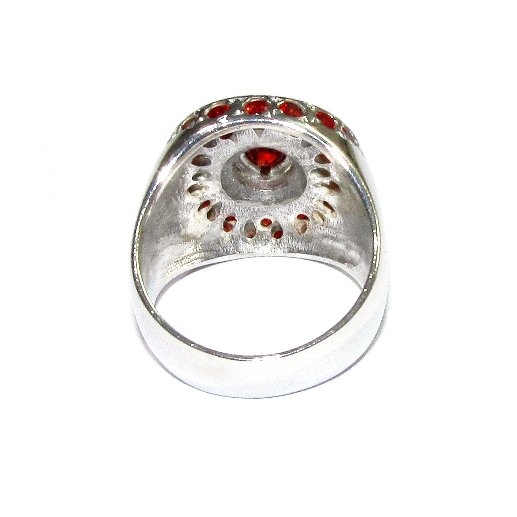 Statement Red topaz ring 925 sterling silver size 7, Handmade ring, single copy, 925 Silver ring, Red topaz, silver ring, gemstone, red ring