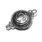 925 Sterling Silver Button Padlock Large Magnetic Clasp, Magnetic clasp, Silver clasp, Large clasp, Silver, Jewelry making - 1 piece