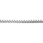 935 Argentium Silver Bezel wire, Gallery wire, Gallery ribbon, Gallery pattern, Argentium silver, Wire, Jewelry making - 4 inch (10 cm)