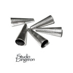 925 Sterling silver Bead Cones, Beading cones, Cones, Sterling silver, Lariat, End caps, Silver cone, Jewelry making - 1 pair (2 piece)