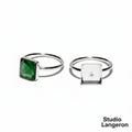 925 sterling silver blank ring with bezel cup 8x8mm size 4, 5, 6, 7, 8, 9, 10, 11, silver ring, bezel cup, setting, base ring - 1 piece