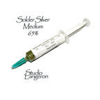 Silver Solder Paste 9 g Medium Syringe, Melting Point 670, solder silver syringe, solder silver 65%, Medium solder, Jewelry making - 1 piece
