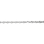 2.3 mm Sterling Silver Figure-Eight Chain, shiny chain, Jewelry making, sterling silver chain, Eight Chain, 925 silver - 1 Ft (30 cm)