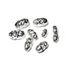925 Sterling Silver Hammered shiny oval Beads Size 3x5, 4x6.5, 5x7 mm, Jewelry making, Hammered oval Spacer Bead, Silver oval bead - 1 piece