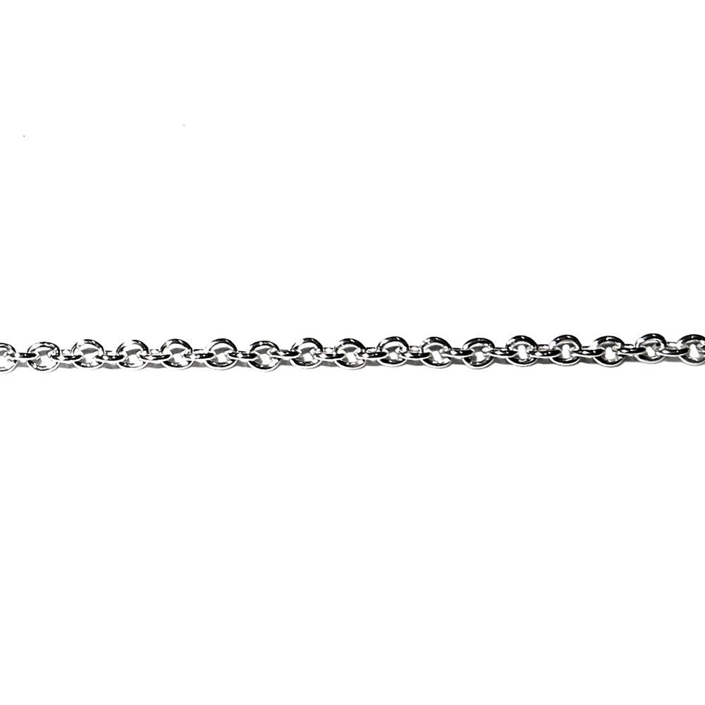 1.3 mm 925 Sterling Silver rolo cable chain, silver rolo chain, 925 silver shiny chain, Jewelry making, sterling silver chain - 1 Ft (30 cm)