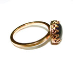14K Yellow gold filled handmade ring size 5 1/2 with welo opal 8 mm, 14K Yellow gold filled ring, single copy, handmade ring  - 1 piece